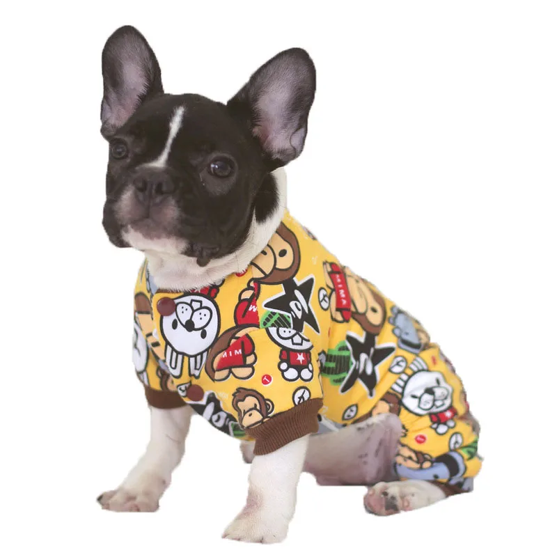 Повседневное Товары для собак Комбинезоны хлопок животные узор одежда летняя