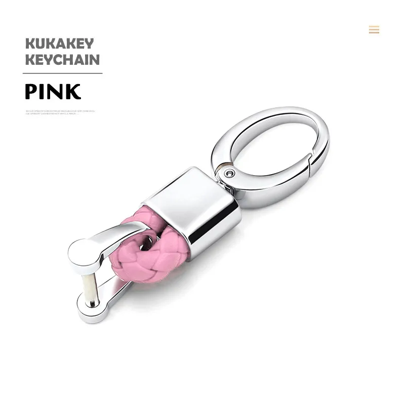 KUKAKEY автомобильный брелок для ключей для Mitsubishi ASX Lancer MG Mazerati Mazda, брелок для ключей, брелок для ключей, запчасти для авто, Стайлинг автомобиля - Название цвета: Pink