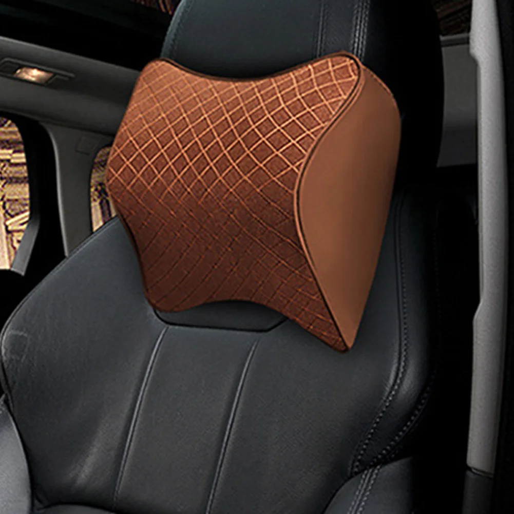 Lumbar Support Headrest Fabrics Pillow Car Back Cushion Memory Foam Neck Fatigue Relieve | Автомобили и мотоциклы