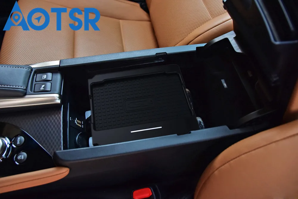 Автомобильное зарядное устройство Aotsr QI для Lexus GS 2014 2017 интеллектуальное