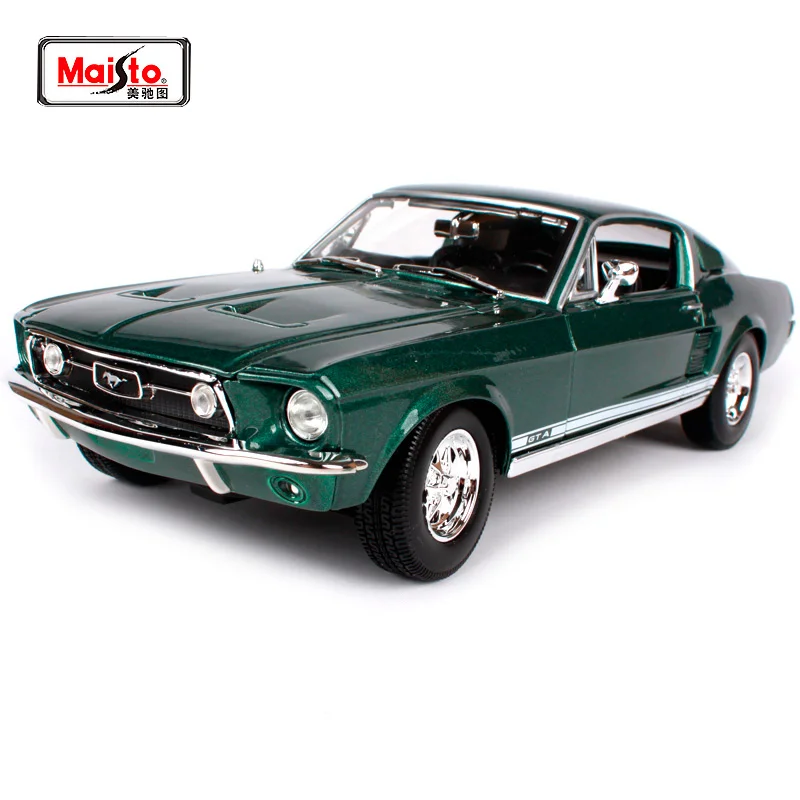 Модель автомобиля Maisto 1:18 1967 Ford Mustang GTA Fastback литая модель новая игрушка в коробке