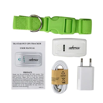 TKSTAR Pet gps трекер локатор TK909 IOS/Android отслеживание в реальном времени гео-забор история пути записывающее устройство без розничной коробки - Цвет: Green  No Box