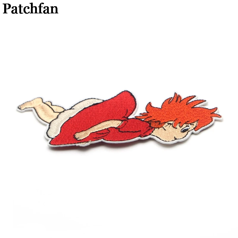 Patchfan Мультфильм Дети DIY вышитые патчи железные на одежде рюкзак шлем для