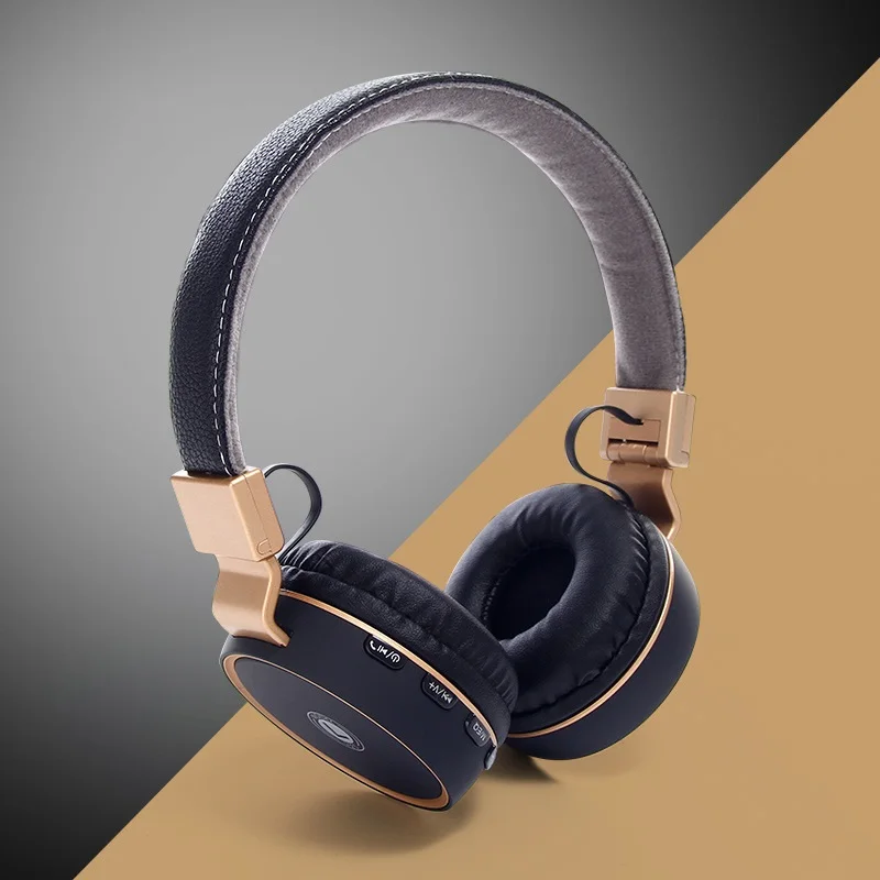 black gold Новейшие Bluetooth стерео наушники розовые беспроводные наушники Встроенный микрофон Bluetooth гарнитура на ухо наушники(съемка тормоза - Цвет: black gold
