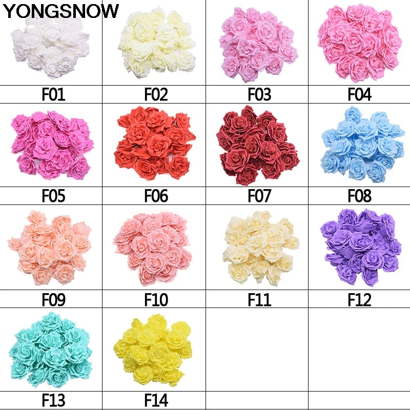 YONGSNOW 10 см шт./компл. искусственные поролоновые цветы розы для свадебной вечеринки