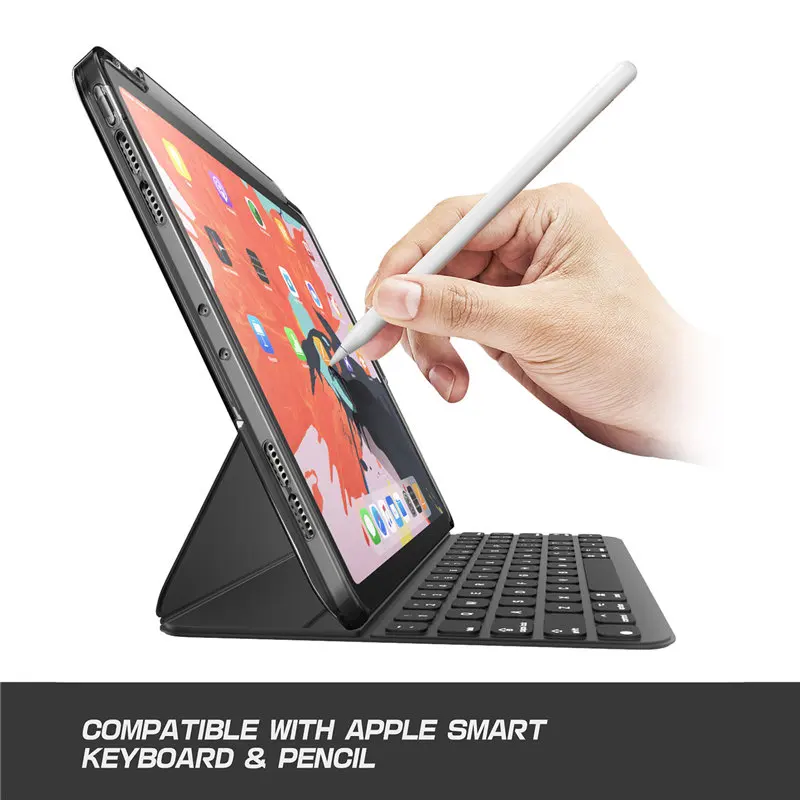 Смарт-клавиатура и карандаш не включены! Для iPad Pro 12,9 чехол чехол с карандашом, совместимый с Умной клавиатурой