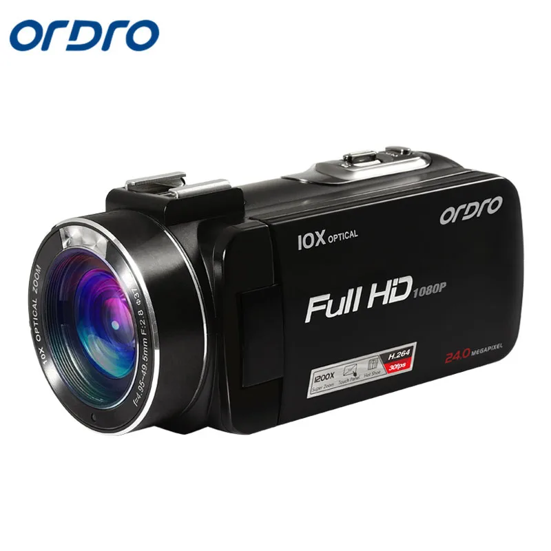 ORDRO HDV Z82 3 &quotTFT LCD сенсорный экран 1080P HD видеокамера повышенной четкости Горячий