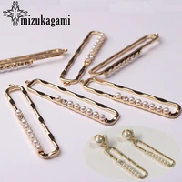 zinc alloy charms rectangle shape metal hollow golden long drop charms connector 6pcslot for diy earrings making accessories