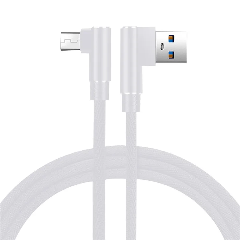 Micro USB кабель для быстрой зарядки и передачи данных Snyc 90 градусов льняная плетеная линия передачи данных для Android samsung huawei Xiaomi