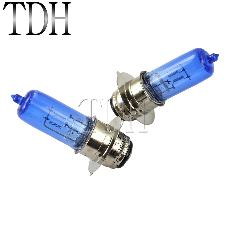 Галогенная лампа для мотоцикла 12 V 18/18 W Белый Ксеноновые фары для UTV/самокатов Honda Kawasaki Yamaha гризли 660 02-06