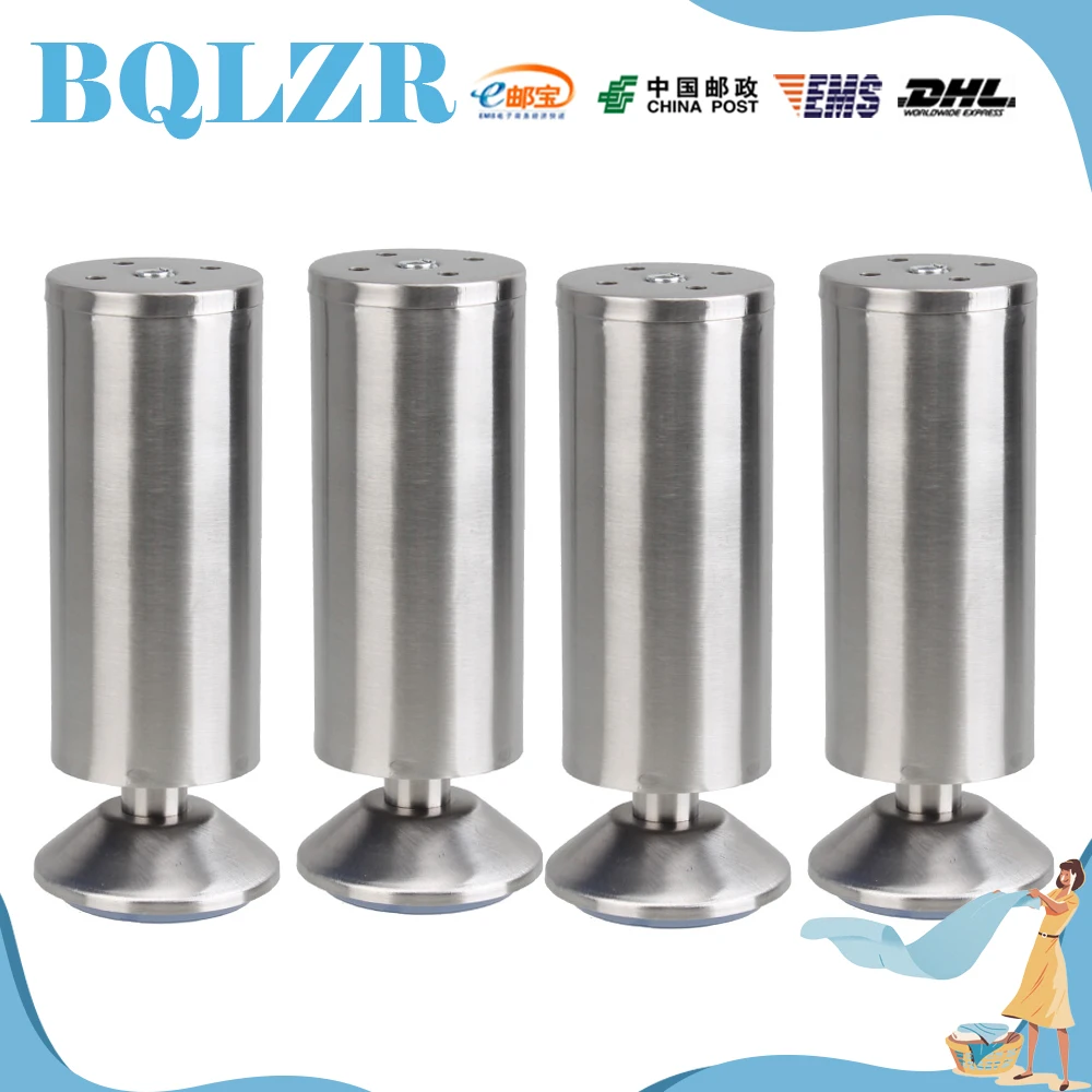 BQLZR 4 шт. хромированные металлические ножки мебель диван стол угловые шкафа 5 9