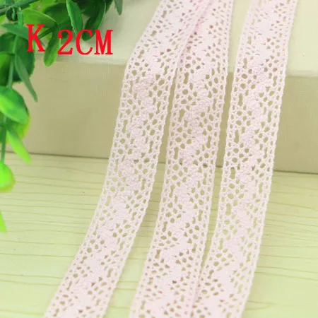 5 ярдов плетеный хлопок кружево отделка для DIY шитье шторы ремесло декоративное 15-2 мм кружевная ткань лента - Цвет: K