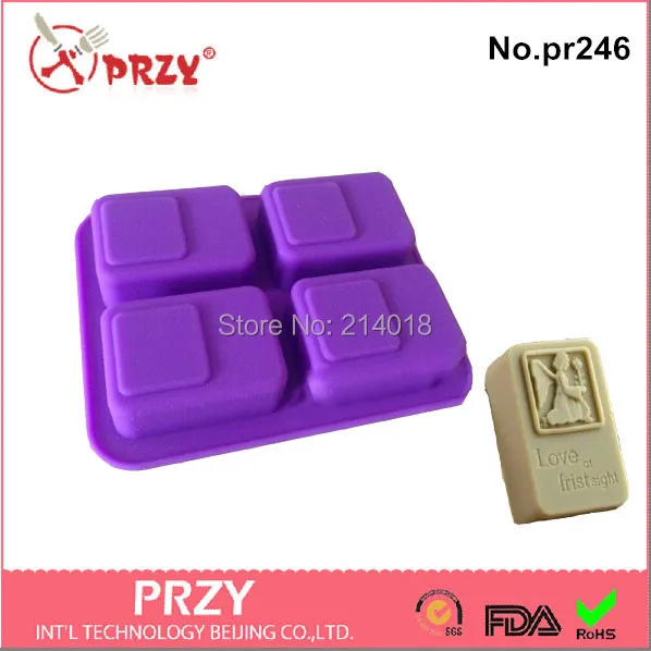 

Wholesales 4 Hole Angel Soap Mold Silicone Cake Pan Chocolate Soap Cookie Biscuit Mold Pudding Jelly Candy Ice Moulds PRZY Pr246