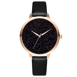 Женские кварцевые часы со звездным небом, милые наручные часы для девушек, трендовые женские часы, 2019