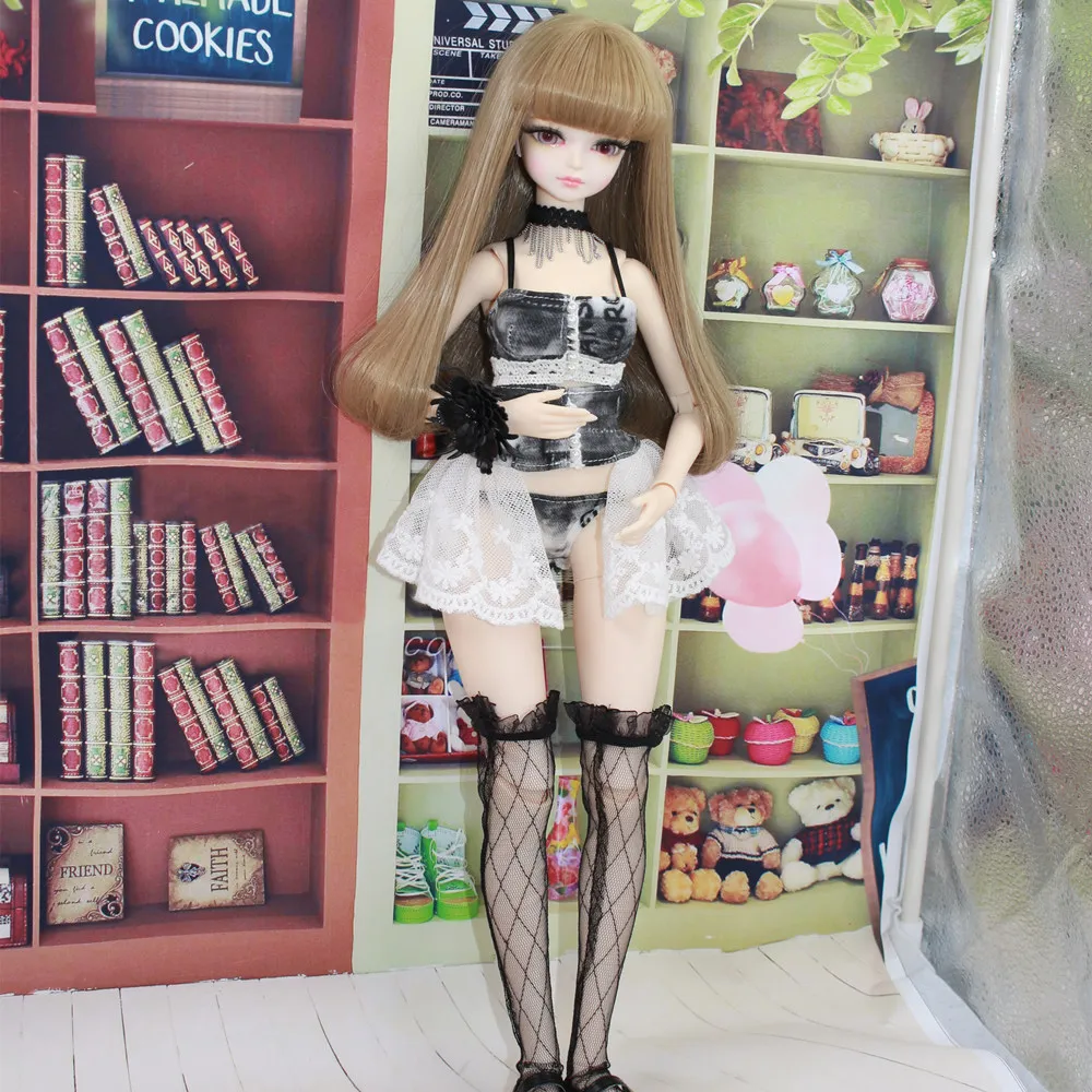 Фея мечты 1/4 bjd 45 см кукла сексуальная девушка костюм совместное тело с макияж