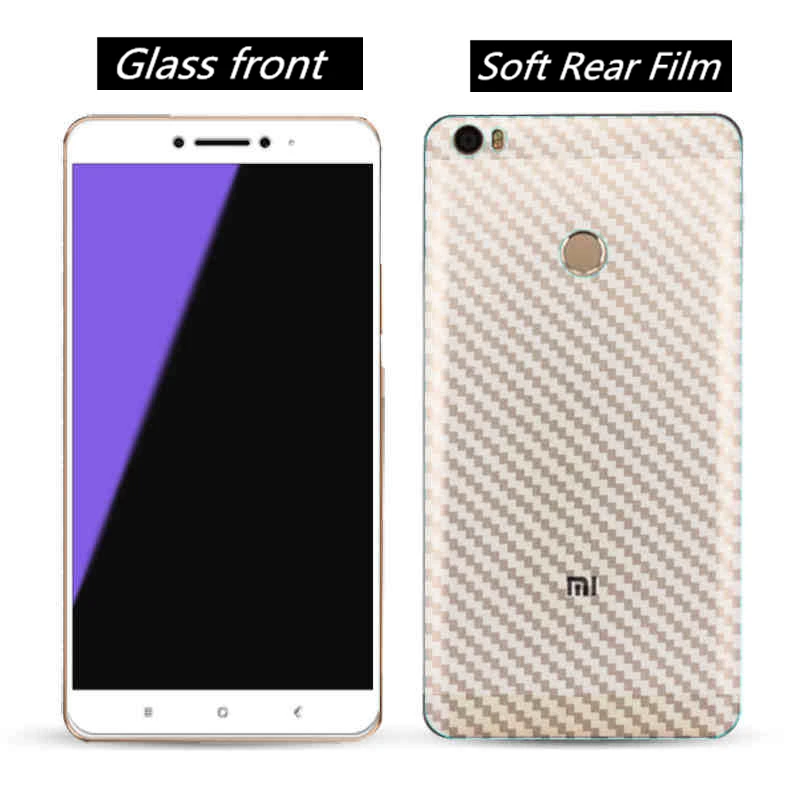 Мягкая задняя пленка + закаленное стекло для защиты экрана Xiaomi Mi Max 2 3 Защитная