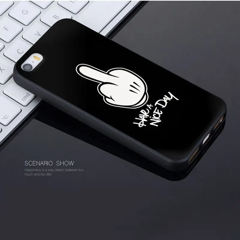 Yinuoda для iphone 7 6 X чехол милый Микки и Минни Маус Роскошный чехол для телефона для iphone 7X6 6S 8 Plus 5 5S SE 5C Чехол