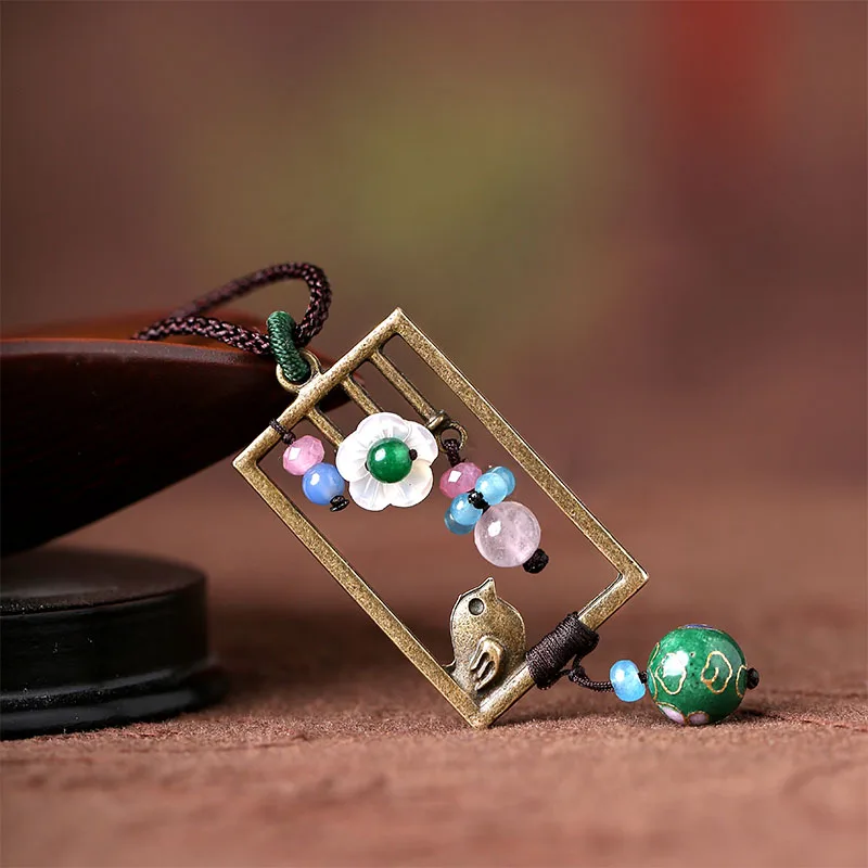 Аксессуары для ожерелья длинный секционный свитер цепочка птиц кулон женщин|pendant