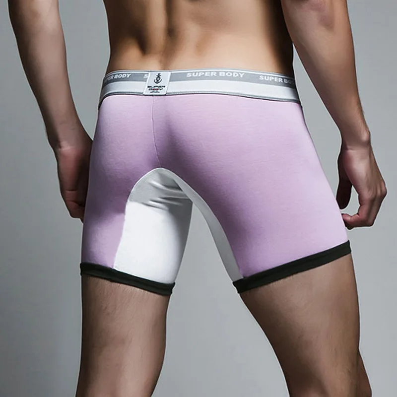 Мужские сексуальные мужские трусы боксеры мягкое дышащее нижнее белье тянущиеся