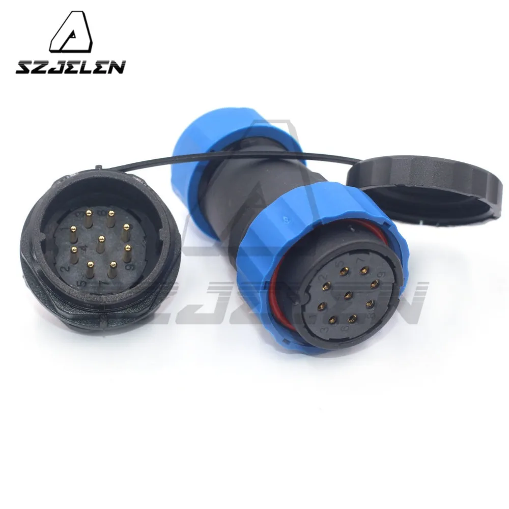 SD28TP ZM 28 мм 9 контактный водонепроницаемый круглый кабельный разъем IP67