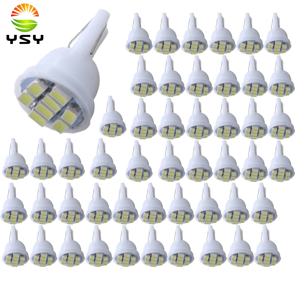 YSY 50 шт розовый зеленый синий белый 1206/3020 smd T10 8 8led led 194 168 192 W5W супер яркий авто