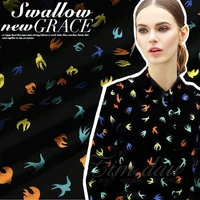 fresh little swallow top grade jacquard trench fabriccrisp dress fashion fabric spring summer autumn gh02
