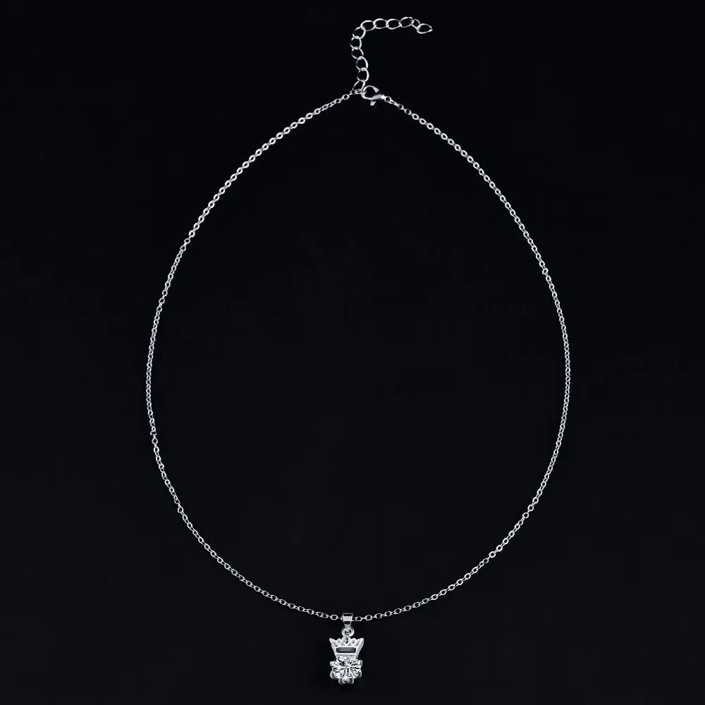 Женское колье с кристаллами vendimia Серебряное чокер цепочкой и подвесками|pendants for