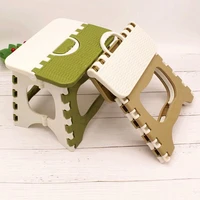 plastic folding step stool foldable portable outdoor thickening bench home chair
