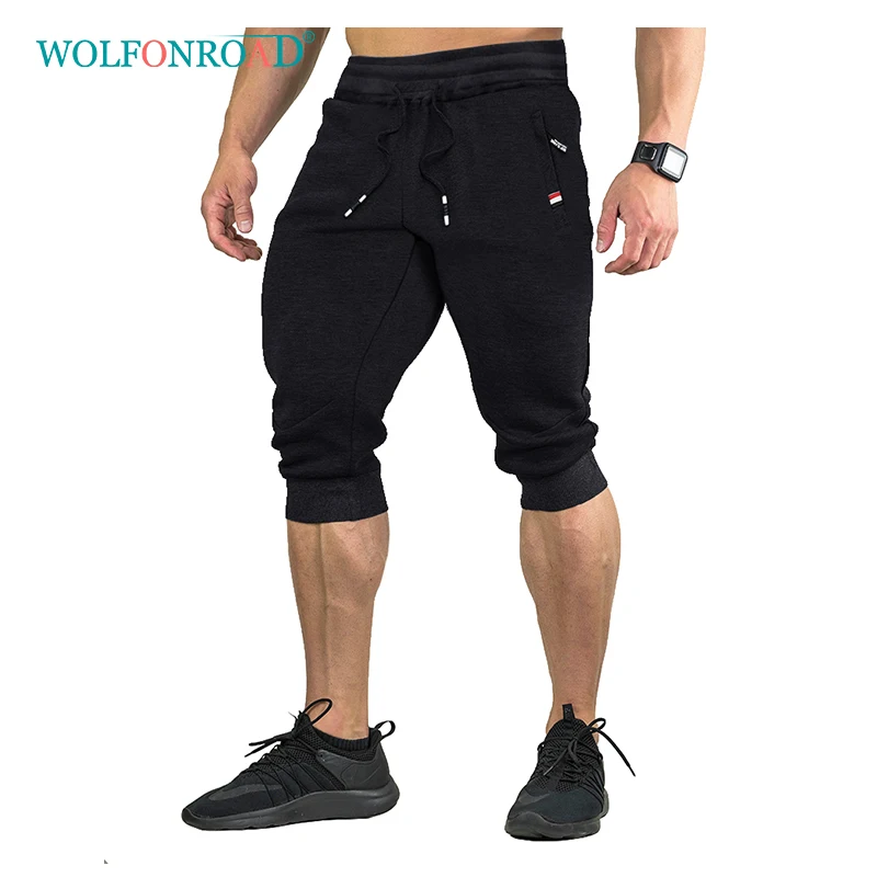 WOLFONROAD шорты для бега, мужские спортивные шорты для бега, фитнеса, шорты размера плюс, летние брюки, 5XL эластичные брюки, уличные короткие шорты