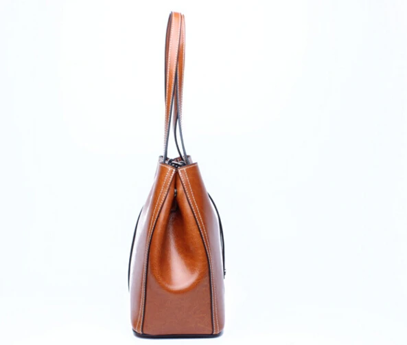 

Fashion newest design genuine leather women's popular handbag vintage large capacity shoulder bag simple female bag sanyu8965