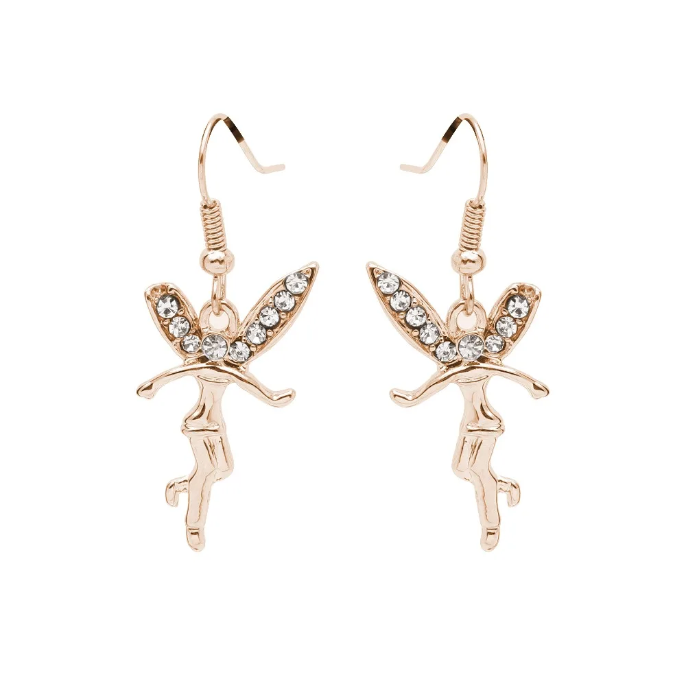 SeanLov 2018 fashion angel gold-color jewelry for women spirit wedding new cheap wish rhinestone crystal |