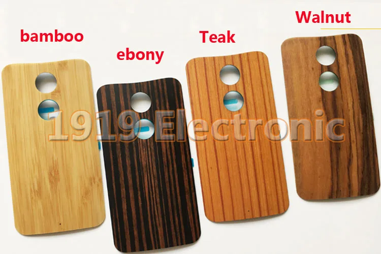 Бамбуковая/Черная задняя крышка корпуса батареи с клеем для Motorola Moto X + 1 XT1085 X2 2nd
