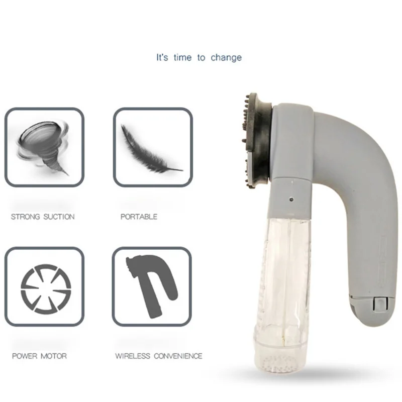 Электрический прибор для всасывания волос домашних животных Массажер очистки