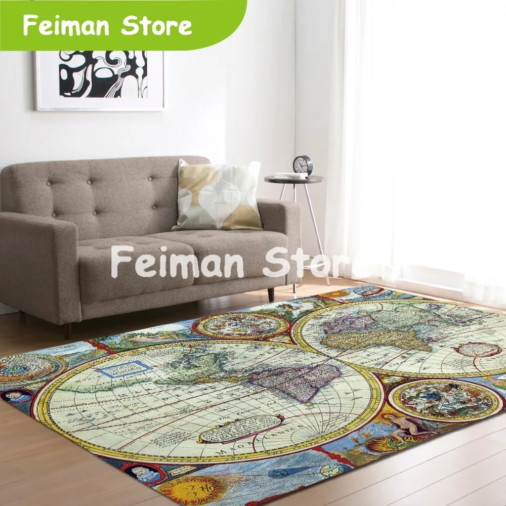 Большой мир карта ковры ковер спальня дети ребенок играть ползать коврик пены