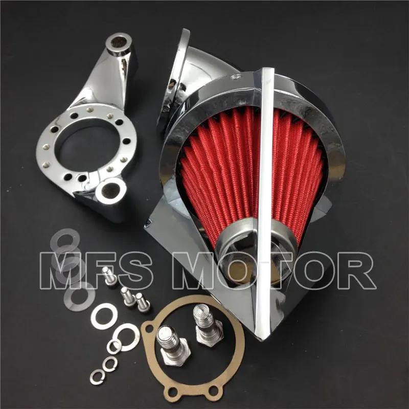 Воздухоочиститель конусный с шипами для карбюратора Harley CV Delph V-Twin CHROME аксессуары