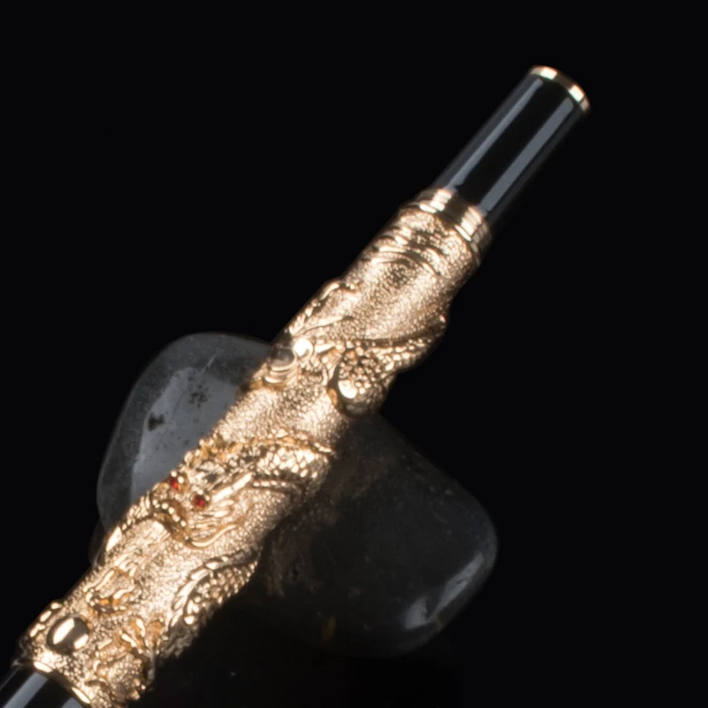 Винтажная Роскошная Шариковая ручка Jinhao с двумя искусственными жемчужинами