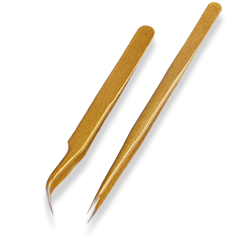 

Pro 2pcs Eyelash Extension Nipper Anti Acid Steel Tweezers Curved Straight Nail Tools Eyelash False Piking Makeup Toolsdiy445141