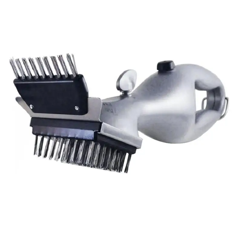 Type F Grill Brush Складные деревянные печи для кемпинга, пикника, пешего туризма, пожарные печи из нержавеющей стали, печи для приготовления пищи, барбекю, мини-грили - Цвет: Type F Grill Brush