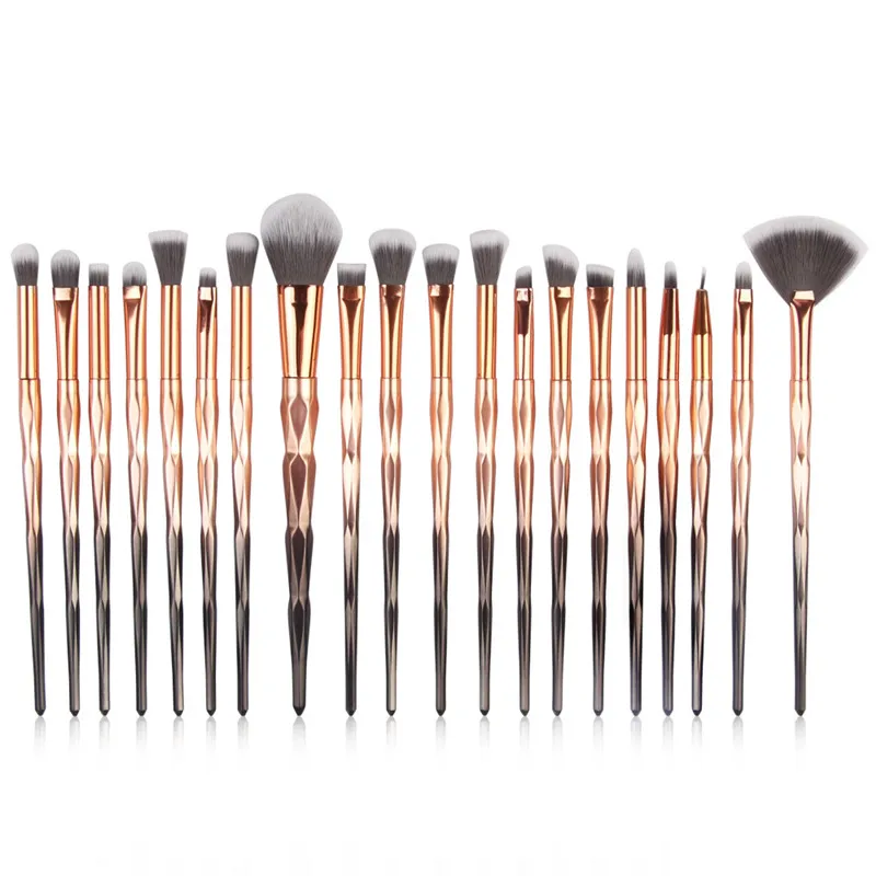 

20pcs Professional Makeup Brushes Tool Set Marbling Handle Eye Shadow nasal shadow Concealer Cosmetic Tool Kit drop shipping