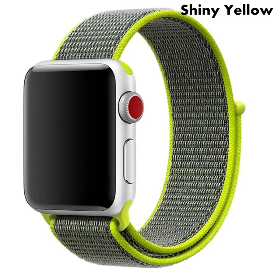 Классический лямка из нейлоновой ткани для наручных часов Apple Watch Series 4/3/2/1 влагостойкий ремешок для часов 40-44 мм ремень для наручных часов iWatch 38 42 мм Длина браслета