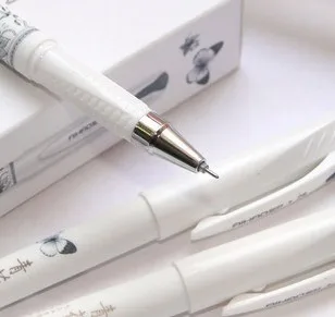 Урожай Ретро Китайский Стиль Гелевая Ручка Синий и белый фарфор Канцтовары Для