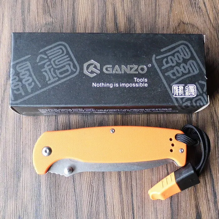 58-60HRC Ganzo G7412 440C G10 или ручка из углеродного волокна складной нож для выживания походный инструмент карманный нож тактический edc Открытый инструмент