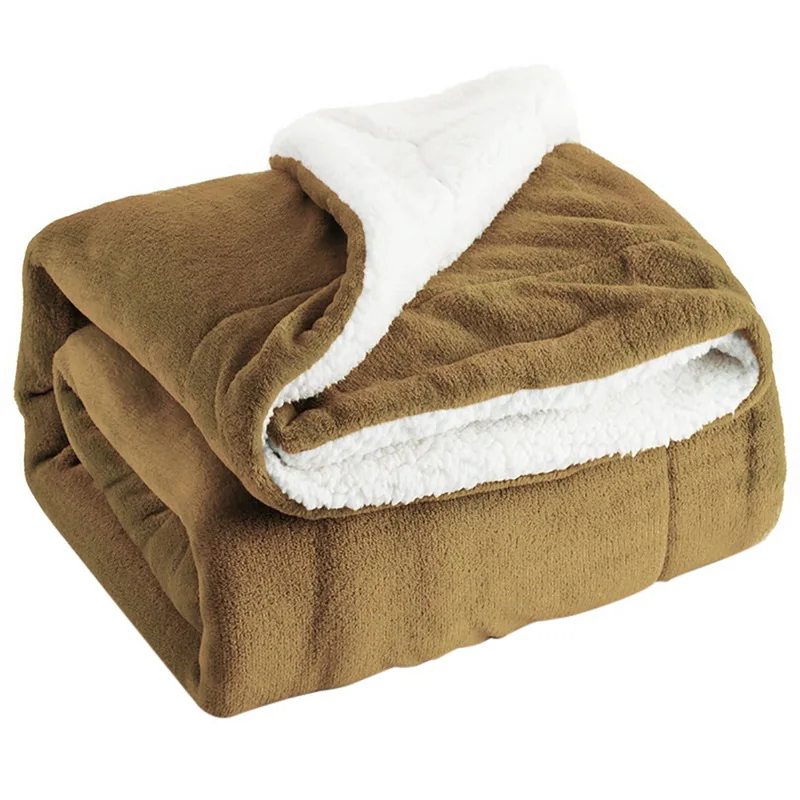 Camel Urijk Коралловое одноцветное одеяло для кровати, дивана, мягкое одеяло s, двустороннее теплое Фланелевое Флисовое одеяло, Флисовое одеяло Manta для дома и путешествий - Цвет: Camel