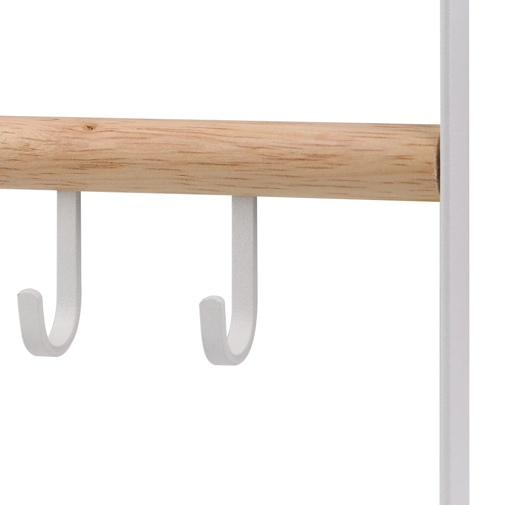 

Nordic Chic Metal Wood Small Item Storage Rack Modern Minimalist Elegance White Jewery Key Holders Storage Racks for Home