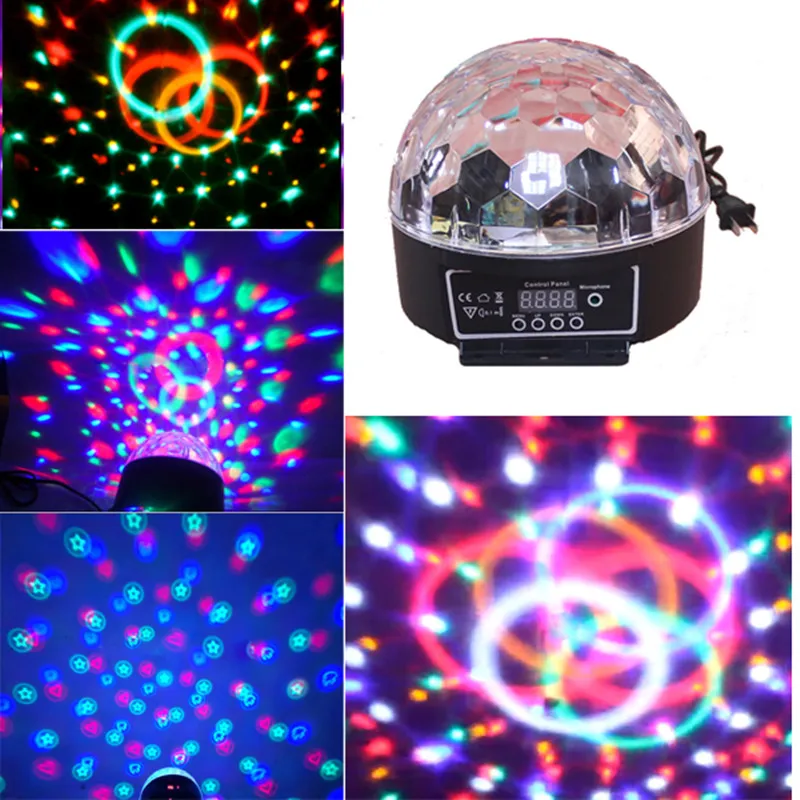 Цифровой светодиодный RGB светильник с эффектом волшебного шара 20 Вт DMX 512