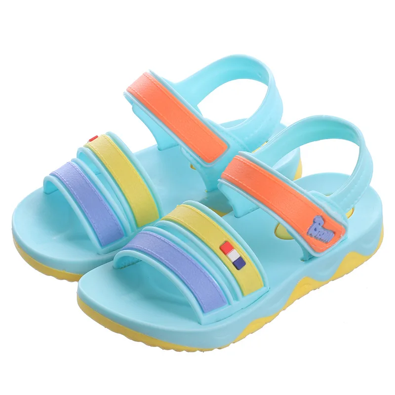 Детские сандалии из ПВХ для мальчиков летние мягкие дышащие Нескользящие туфли