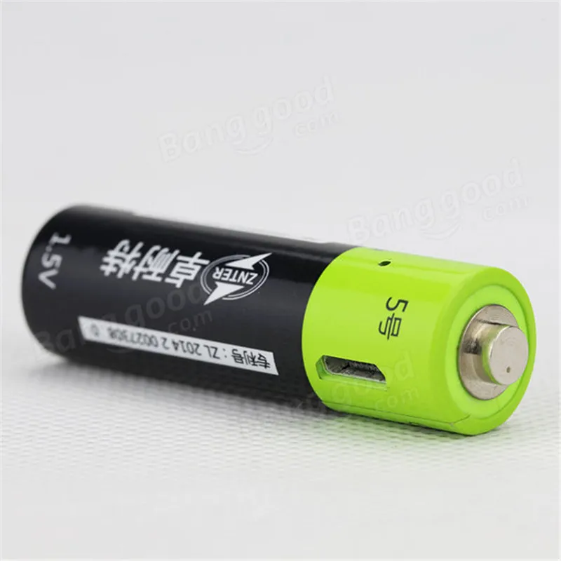 2 шт. ZNTER 1 5 в 1250 мАч AA Li-Po батарея USB перезаряжаемые для РУ передатчика | Игрушки и