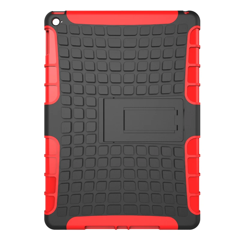 Противоударный силиконовый + ПК чехол подставка для Apple ipad 6 / iPad air 2 безопасный