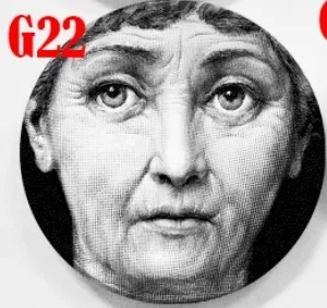 Винтажные принты rosenthal Piero fornasetti в пластинках, художественная тарелка для лица, Череп, на заказ, los platos, для искусства, спальни, дома, кафе, модные декоративные - Цвет: V