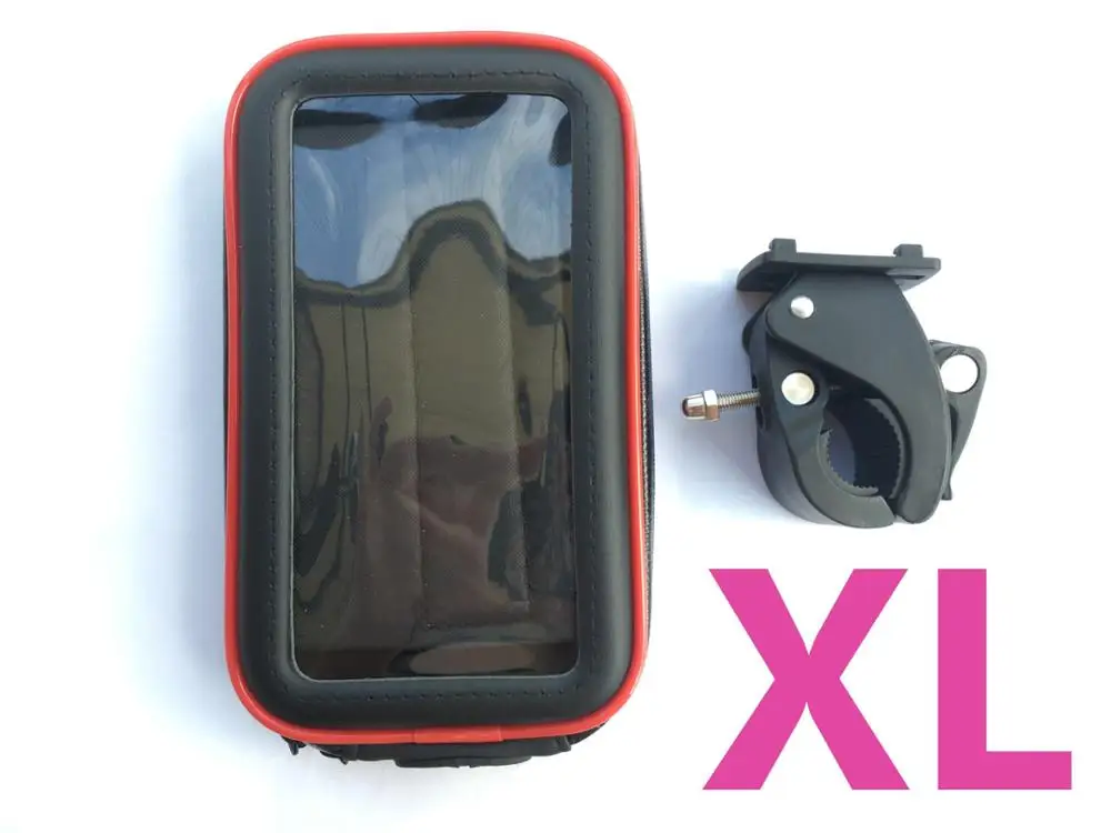 XL Универсальный держатель для телефона для велосипеда, водонепроницаемый чехол для телефона, мотоциклетные рули для велосипеда, смартфоны, держатель для навигатора для iPhone Xs Max XR X - Цвет: XL